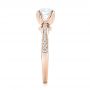 14k Rose Gold 14k Rose Gold Custom Diamond Engagement Ring - Side View -  103464 - Thumbnail