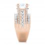 18k Rose Gold 18k Rose Gold Custom Diamond Engagement Ring - Side View -  103487 - Thumbnail
