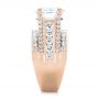 18k Rose Gold 18k Rose Gold Custom Diamond Engagement Ring - Side View -  103487 - Thumbnail