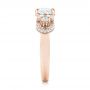 14k Rose Gold 14k Rose Gold Custom Diamond Engagement Ring - Side View -  103519 - Thumbnail
