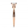 18k Rose Gold 18k Rose Gold Custom Diamond Engagement Ring - Side View -  1162 - Thumbnail