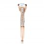 14k Rose Gold 14k Rose Gold Custom Diamond Engagement Ring - Side View -  1268 - Thumbnail