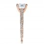 18k Rose Gold 18k Rose Gold Custom Diamond Engagement Ring - Side View -  1402 - Thumbnail