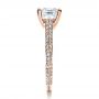 14k Rose Gold 14k Rose Gold Custom Diamond Engagement Ring - Side View -  1402 - Thumbnail