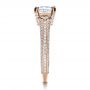 18k Rose Gold 18k Rose Gold Custom Diamond Engagement Ring - Side View -  1410 - Thumbnail