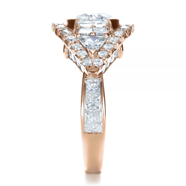 Custom Diamond Engagement Ring - Side view