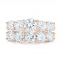 18k Rose Gold 18k Rose Gold Custom Diamond Engagement Ring - Top View -  102941 - Thumbnail