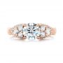 14k Rose Gold 14k Rose Gold Custom Diamond Engagement Ring - Top View -  103519 - Thumbnail