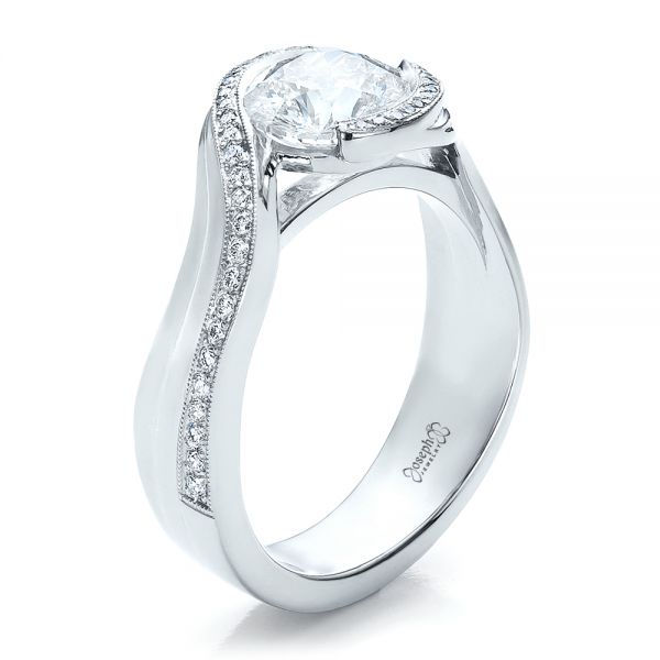 Custom Diamond Engagement Ring - Image