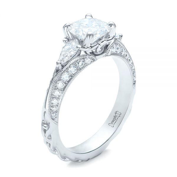 Custom Diamond Engagement Ring - Image