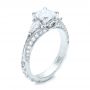 18k White Gold Custom Diamond Engagement Ring