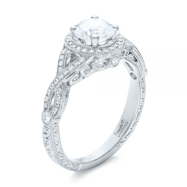 Custom Diamond Engagement Ring - Image