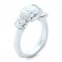 18k White Gold Custom Diamond Engagement Ring