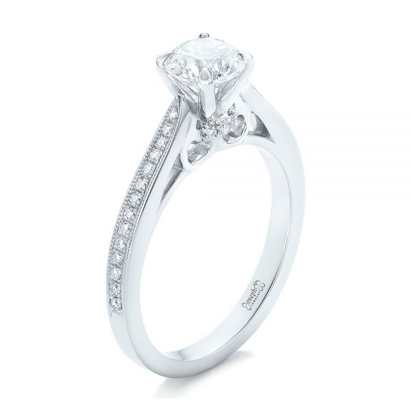 Custom Diamond Engagement Ring - Image