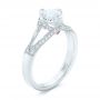 18k White Gold Custom Diamond Engagement Ring