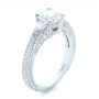 18k White Gold Custom Diamond Engagement Ring