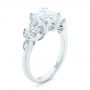 14k White Gold 14k White Gold Custom Diamond Engagement Ring - Three-Quarter View -  102594 - Thumbnail