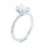  Platinum Platinum Custom Diamond Engagement Ring - Three-Quarter View -  102856 - Thumbnail