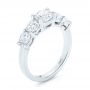 18k White Gold 18k White Gold Custom Diamond Engagement Ring - Three-Quarter View -  102941 - Thumbnail
