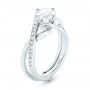  Platinum Platinum Custom Diamond Engagement Ring - Three-Quarter View -  102969 - Thumbnail