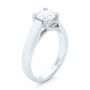 18k White Gold 18k White Gold Custom Diamond Engagement Ring - Three-Quarter View -  102996 - Thumbnail