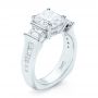  Platinum Custom Diamond Engagement Ring - Three-Quarter View -  103017 - Thumbnail