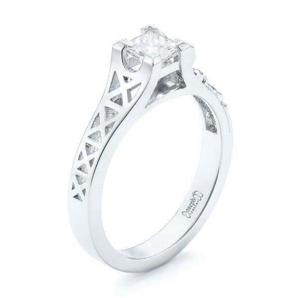 Custom Diamond Engagement Ring - Image