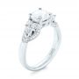  Platinum Custom Diamond Engagement Ring - Three-Quarter View -  103519 - Thumbnail