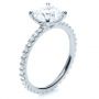  Platinum Platinum Custom Diamond Engagement Ring - Three-Quarter View -  1104 - Thumbnail