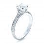  Platinum Custom Diamond Engagement Ring - Three-Quarter View -  1268 - Thumbnail