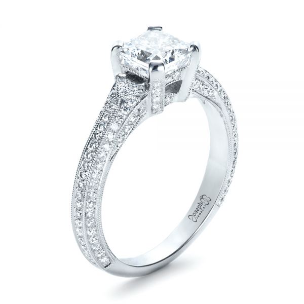 Custom Diamond Engagement Ring - Image