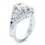  Platinum Platinum Custom Diamond Engagement Ring - Three-Quarter View -  1414 - Thumbnail