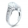  Platinum Custom Diamond Engagement Ring - Three-Quarter View -  1442 - Thumbnail