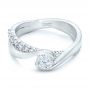  Platinum Platinum Custom Diamond Engagement Ring - Flat View -  102277 - Thumbnail