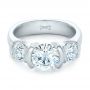 18k White Gold 18k White Gold Custom Diamond Engagement Ring - Flat View -  102296 - Thumbnail