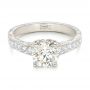  Platinum Platinum Custom Diamond Engagement Ring - Flat View -  102462 - Thumbnail