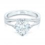  Platinum Custom Diamond Engagement Ring - Flat View -  102601 - Thumbnail