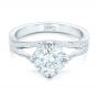 18k White Gold 18k White Gold Custom Diamond Engagement Ring - Flat View -  102601 - Thumbnail