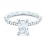  Platinum Platinum Custom Diamond Engagement Ring - Flat View -  102856 - Thumbnail