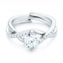  Platinum Platinum Custom Diamond Engagement Ring - Flat View -  102969 - Thumbnail