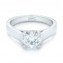  Platinum Custom Diamond Engagement Ring - Flat View -  102996 - Thumbnail