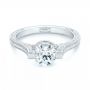  Platinum Platinum Custom Diamond Engagement Ring - Flat View -  103053 - Thumbnail