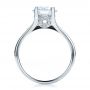 14k White Gold Custom Diamond Engagement Ring - Front View -  100035 - Thumbnail