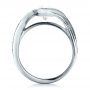  Platinum Custom Diamond Engagement Ring - Front View -  100069 - Thumbnail