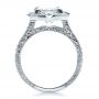  Platinum Custom Diamond Engagement Ring - Front View -  100091 - Thumbnail