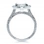 14k White Gold 14k White Gold Custom Diamond Engagement Ring - Front View -  100091 - Thumbnail