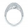  Platinum Custom Diamond Engagement Ring - Front View -  100551 - Thumbnail