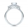  Platinum Custom Diamond Engagement Ring - Front View -  100810 - Thumbnail