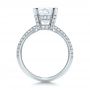 14k White Gold 14k White Gold Custom Diamond Engagement Ring - Front View -  100839 - Thumbnail