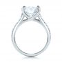 14k White Gold 14k White Gold Custom Diamond Engagement Ring - Front View -  100872 - Thumbnail